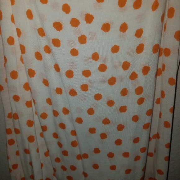 Lynn Ritchie | Orange & White Polka Dot Blouse - Picture 4 of 5